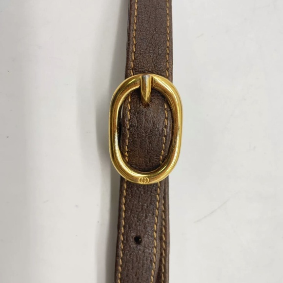 GUCCI GG Supreme Horse Bit Brown Clutch & Crossbody Bag Two Tone Hardware EUC - Picture 15 of 16